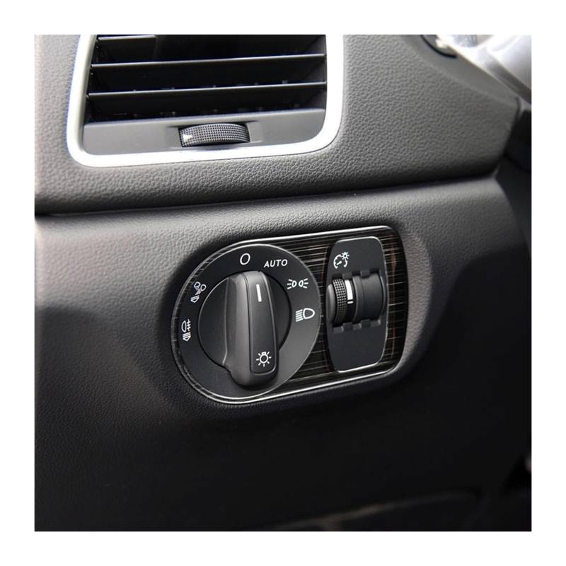 Auto deko Innenraum Für Q3 2013-2016 Auto-Armaturenbrett-Scheinwerfer-Schalter-Knopf-Rahmen-Abdeckungs-Ordnung Auto Innenausstattung(Black) von LEZFXDOX