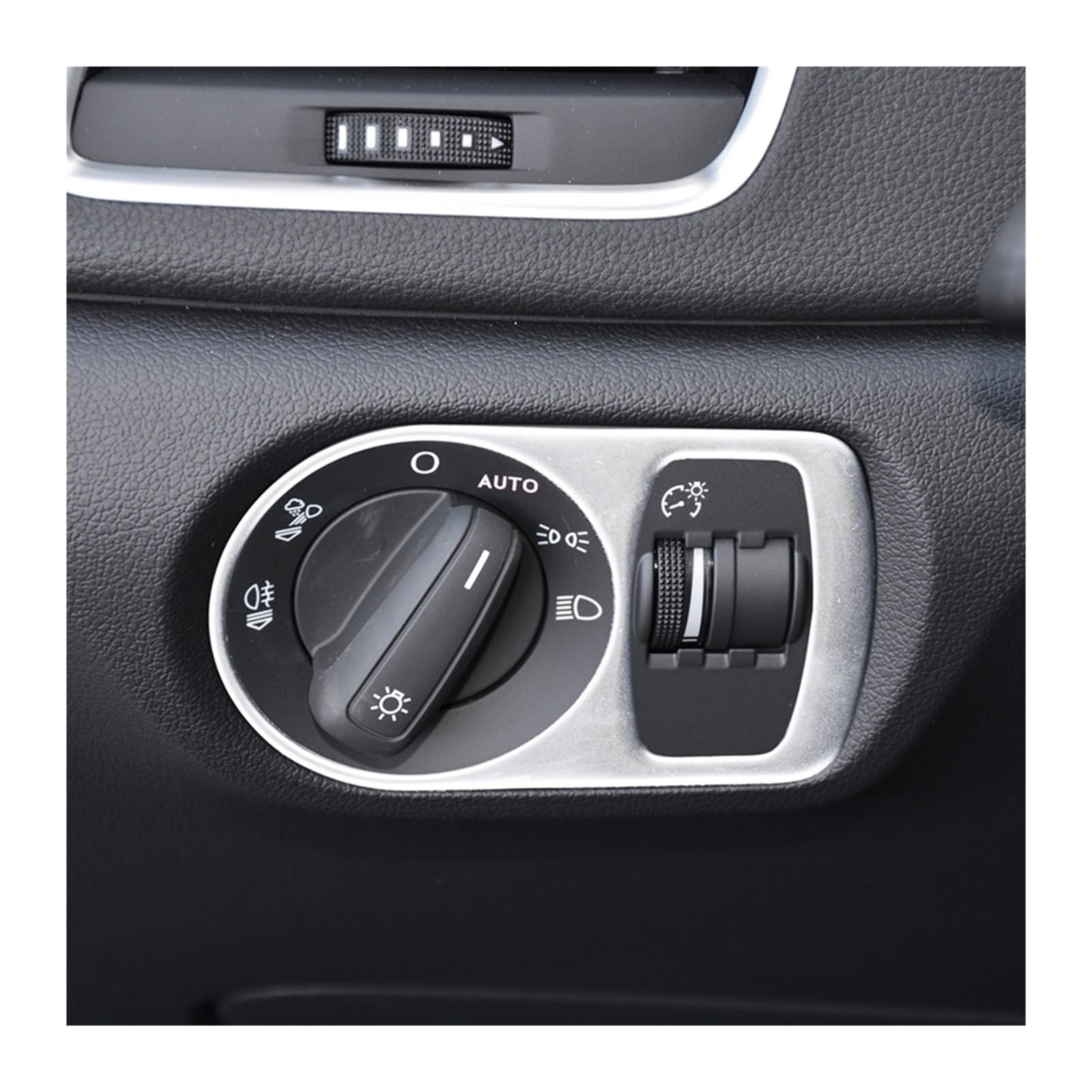 Auto deko Innenraum Für Q3 2013-2016 Auto-Armaturenbrett-Scheinwerfer-Schalter-Knopf-Rahmen-Abdeckungs-Ordnung Auto Innenausstattung(Silver) von LEZFXDOX