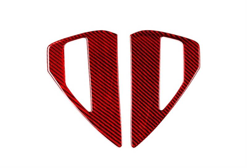Auto deko Innenraum Für Tesla Für Modell Y/3 Red Carbon Fiber Innen Dashboard Panel Aufkleber Center Konsole Getränkehalter Lenkrad Abdeckung Trim Streifen Auto Innenausstattung(Charging Port) von LEZFXDOX