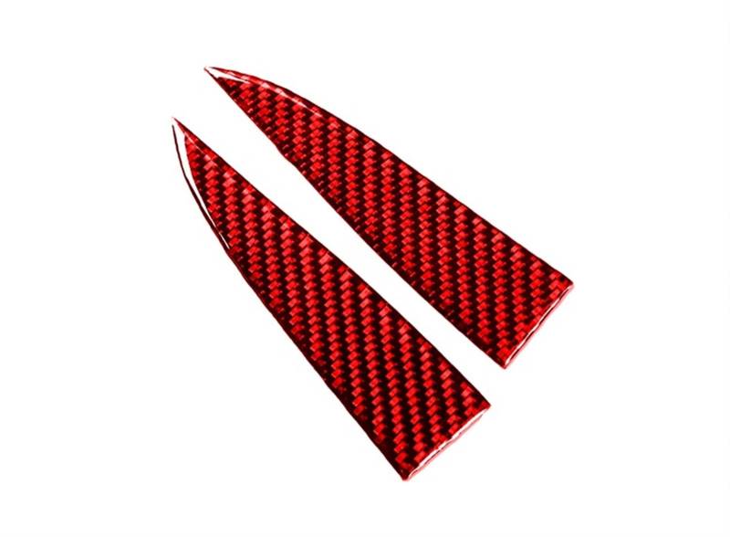 Auto deko Innenraum Für Tesla Für Modell Y/3 Red Carbon Fiber Innen Dashboard Panel Aufkleber Center Konsole Getränkehalter Lenkrad Abdeckung Trim Streifen Auto Innenausstattung(Door Speaker) von LEZFXDOX
