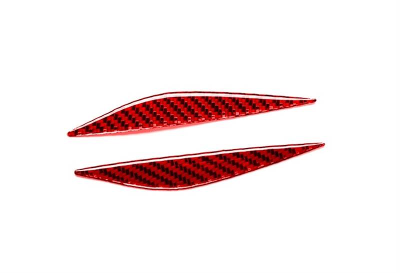 Auto deko Innenraum Für Tesla Für Modell Y/3 Red Carbon Fiber Innen Dashboard Panel Aufkleber Center Konsole Getränkehalter Lenkrad Abdeckung Trim Streifen Auto Innenausstattung(Fender Board) von LEZFXDOX