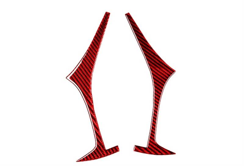 Auto deko Innenraum Für Tesla Für Modell Y/3 Red Carbon Fiber Innen Dashboard Panel Aufkleber Center Konsole Getränkehalter Lenkrad Abdeckung Trim Streifen Auto Innenausstattung(Rear Lamp Brow) von LEZFXDOX