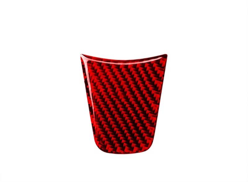 Auto deko Innenraum Für Tesla Für Modell Y/3 Red Carbon Fiber Innen Dashboard Panel Aufkleber Center Konsole Getränkehalter Lenkrad Abdeckung Trim Streifen Auto Innenausstattung(Steering Chin) von LEZFXDOX