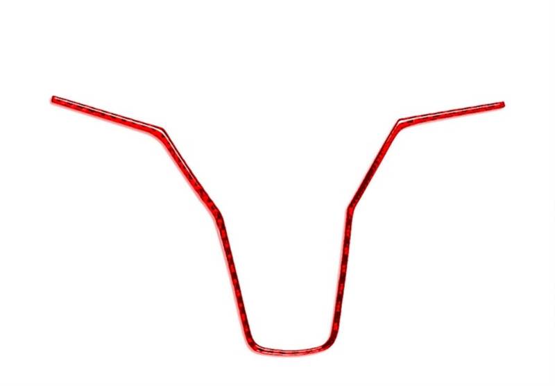 Auto deko Innenraum Für Tesla Für Modell Y/3 Red Carbon Fiber Innen Dashboard Panel Aufkleber Center Konsole Getränkehalter Lenkrad Abdeckung Trim Streifen Auto Innenausstattung(Steering Trim) von LEZFXDOX