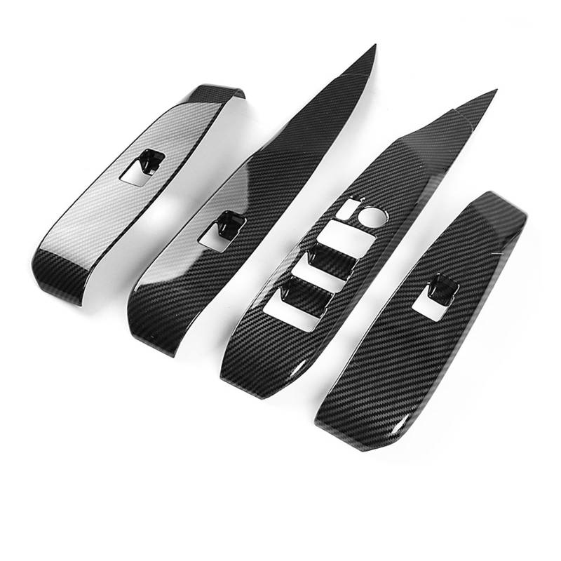 Auto deko Innenraum Für Toyota Für Camry 70 XV70 2018-2021 2022 2023 Auto Innere Armlehne Tür Fenster Glas Lift Schalter Taste Panel Abdeckung Auto Innenausstattung(A Carbon Fiber) von LEZFXDOX