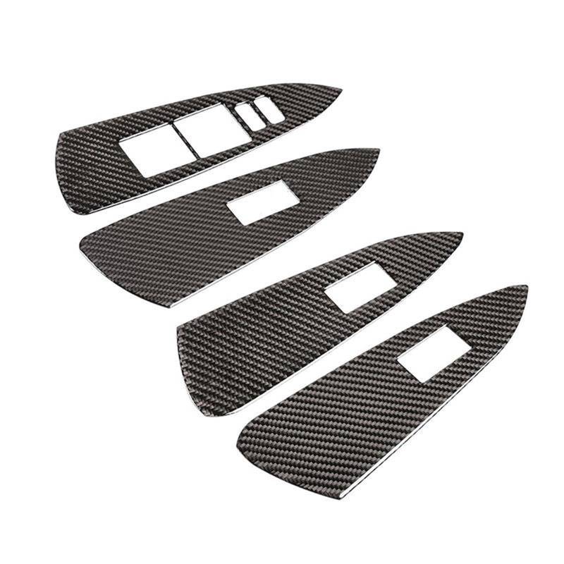 Auto deko Innenraum Für Toyota Für Rav4 2006 2007 2008 2009 2010 2011 2012 Auto Tür Fensterheber Schalter Rahmen Abdeckung Innere Trim Auto Innenausstattung von LEZFXDOX