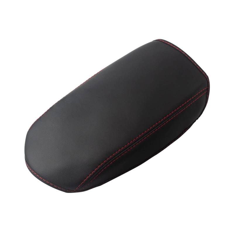 Auto deko Innenraum Für VW Für Tiguan MK2 Allspace 2017-2022 Armlehne Konsole Pad Abdeckung Kissen Unterstützung Box Armlehne Matte Liner Auto Innenausstattung(Red line) von LEZFXDOX