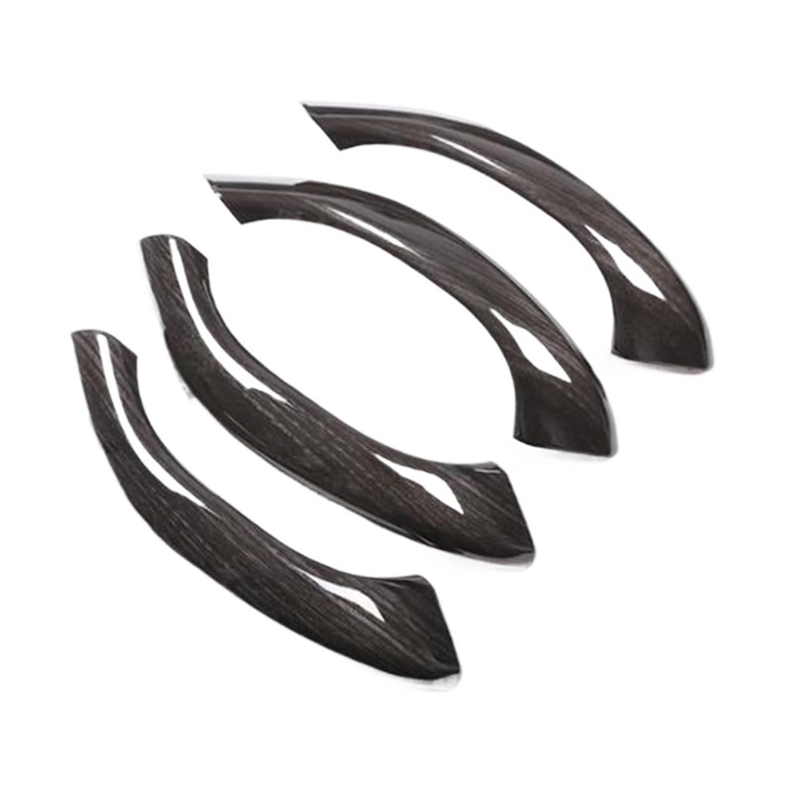 Auto deko Innenraum Für X1 F48 2016-2019 X2 F47 2018 2019 Auto-Innentürgriff-Trim-Abdeckung Auto Innenausstattung(Black Wood Grain) von LEZFXDOX