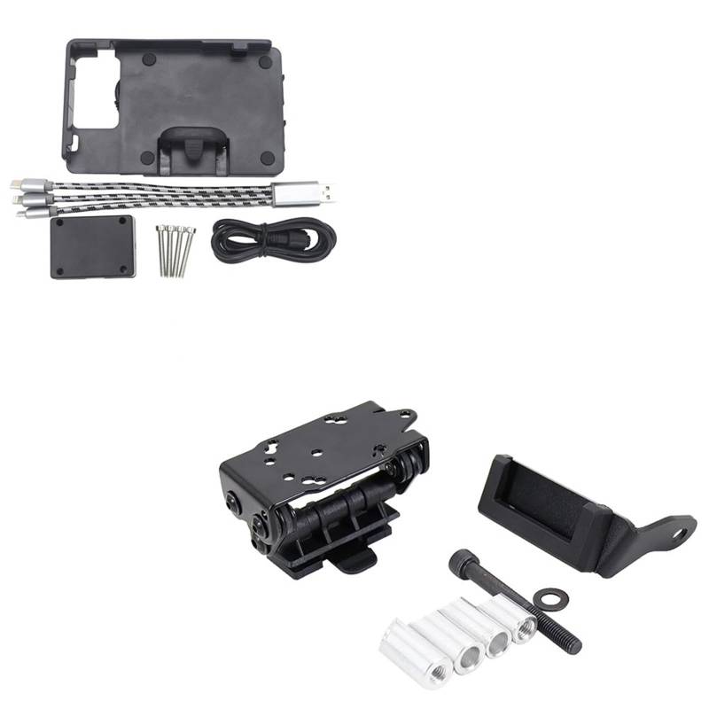 Handyhalter Motorrad Für F800S K1200R Sport K1300R 2005-2016/Motorrad Navigation Halterung GPS Navigator USB Lade Telefon Halter Motorrad Handy Halterung(B and C) von LEZFXDOX