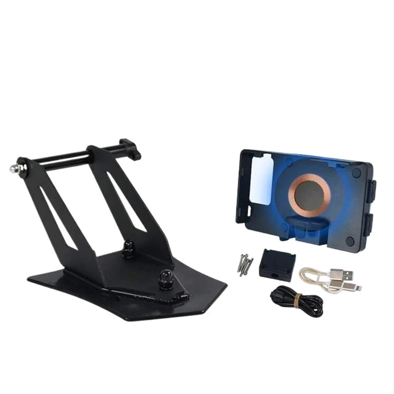 Handyhalter Motorrad Für R 1250 RT R1250RT 2021-2024/Motorrad Navigation Halterung GPS Montieren Gerät Träger SMART Telefon Halter Motorrad Handy Halterung(Wireless Charging) von LEZFXDOX