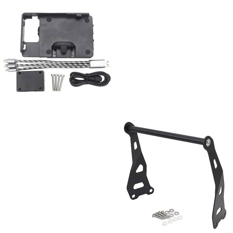 Handyhalter Motorrad Für ROYAL Für Enfield Für Himalayan 2016-2020/Motorrad Navigation Halterung GPS Platte Halterung SMART Telefon Halter Motorrad Handy Halterung(B and 12mm) von LEZFXDOX
