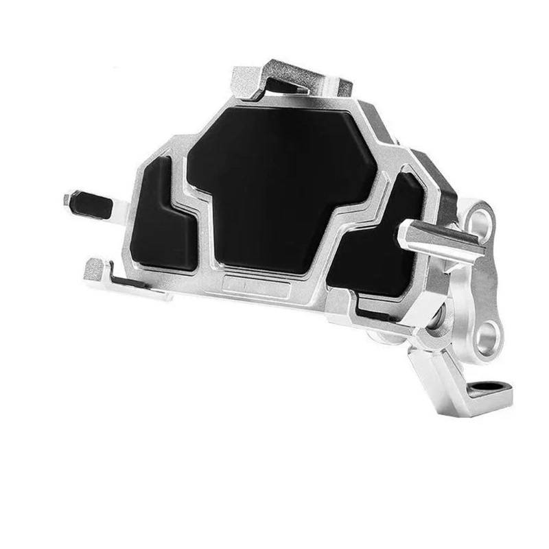 Handyhalter Motorrad Universal Motorrad Stoßfest Navigation Handy Halter Stoßdämpfung Aluminium Legierung 3,0 Schnell Ladegerät Telefon Halter Motorrad Handy Halterung(S-Uncharged Mirror) von LEZFXDOX