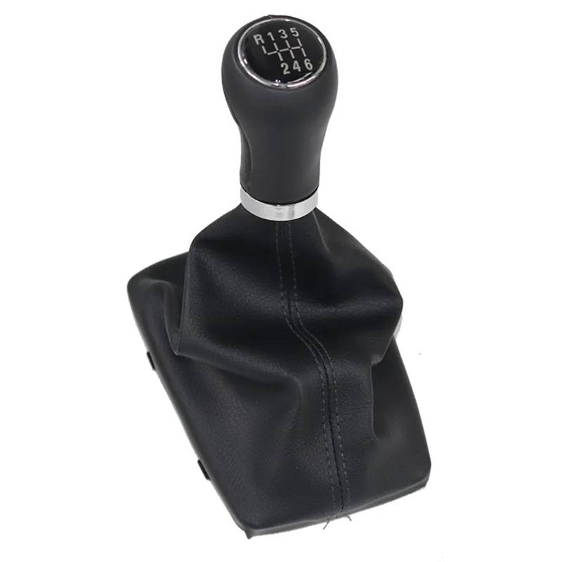 LEZFXDOX Schaltknaufabdeckung Für A4 8E B6 B7 2000 2001 2002 2003 2004 2005 2006 2007 2008/Auto Shift Schaltknauf Hebel Gaitor Boot Abdeckung Auto Schaltknauf Abdeckung(R123456 Black line) von LEZFXDOX