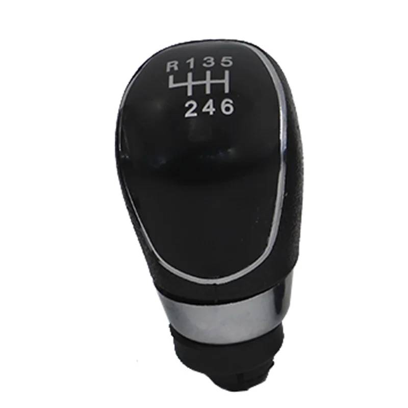 Schaltknaufabdeckung Für Ford Für Fiesta 2013 2014/Getriebe Griff 5/6 Geschwindigkeit Schaltknauf Boot Abdeckung Gamasche Hebel Auto Schaltknauf Abdeckung(6 Speed knob Black) von LEZFXDOX