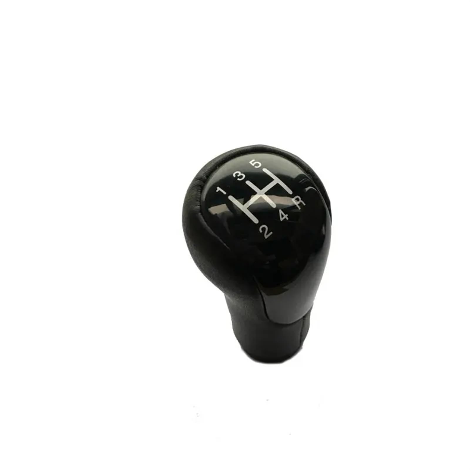 LEZFXDOX Schaltknaufabdeckung Für Ford Für Fiesta MK6 2002-2008 / MT 5 6 Geschwindigkeit Auto Shift Schaltknauf Griff Schaltknauf Kopf Auto Schaltknauf Abdeckung(5 Speed Black1) von LEZFXDOX