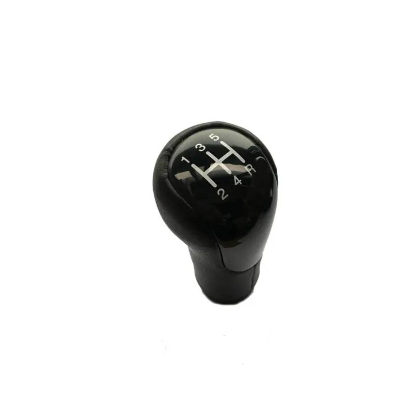 LEZFXDOX Schaltknaufabdeckung Für Ford Für Fiesta MK6 2002-2008 / MT 5 6 Geschwindigkeit Auto Shift Schaltknauf Griff Schaltknauf Kopf Auto Schaltknauf Abdeckung(5 Speed Black1) von LEZFXDOX