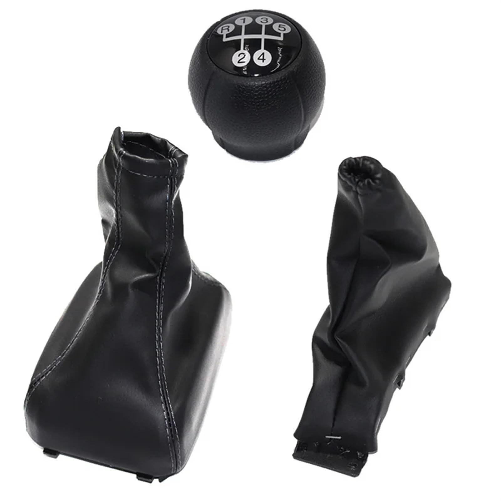 LEZFXDOX Schaltknaufabdeckung Für Opel Für Astra F 1991-1998/Auto Shift Schaltknauf Hebel Gaitor Boot Abdeckung Handbremse Boot Gamasche Auto Schaltknauf Abdeckung(3 Piece) von LEZFXDOX
