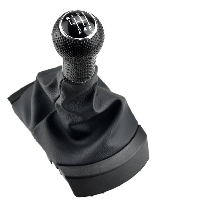 Schaltknaufabdeckung Für SEAT Für Ibiza 2002 2003 2004 2005 2006 2007 2008 / Auto-Schaltknauf-Hebel-Stick-Gamasche-Boot-Abdeckung Staubschutz Auto Schaltknauf Abdeckung(6 Speed) von LEZFXDOX