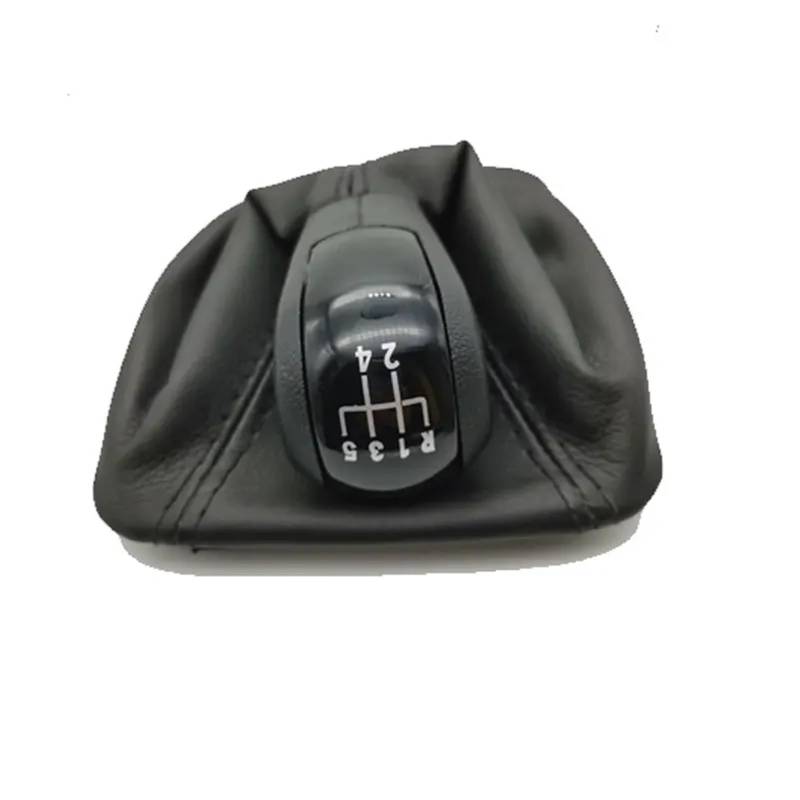 LEZFXDOX Schaltknaufabdeckung Für Skoda Für Octavia 2 A5 MK2 2004 2005 2006 2007 2008 2009 2010/Auto Schaltknauf Halsbänder Leder Boot Auto Schaltknauf Abdeckung(5s Black) von LEZFXDOX
