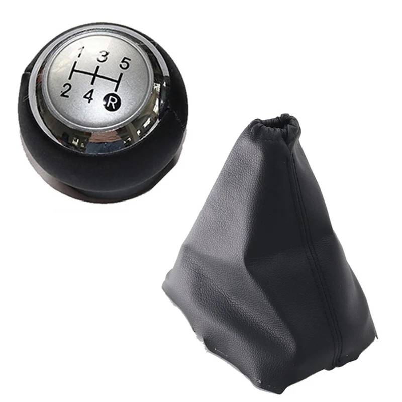 Schaltknaufabdeckung Für Toyota Für AURIS 2007 2008 2009 2010 2011/5/6 Geschwindigkeit Auto Shift Schaltknauf Hebel Gaitor Boot Abdeckung Auto Schaltknauf Abdeckung(5 Speed Silver Set) von LEZFXDOX