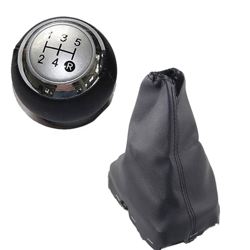 Schaltknaufabdeckung Für Toyota Für COROLLA E18 E180 2013-2018/Schalthebel Schaltknauf Getriebe Schaltknauf Boot Getriebe Griff Auto Schaltknauf Abdeckung(5 speed silver) von LEZFXDOX