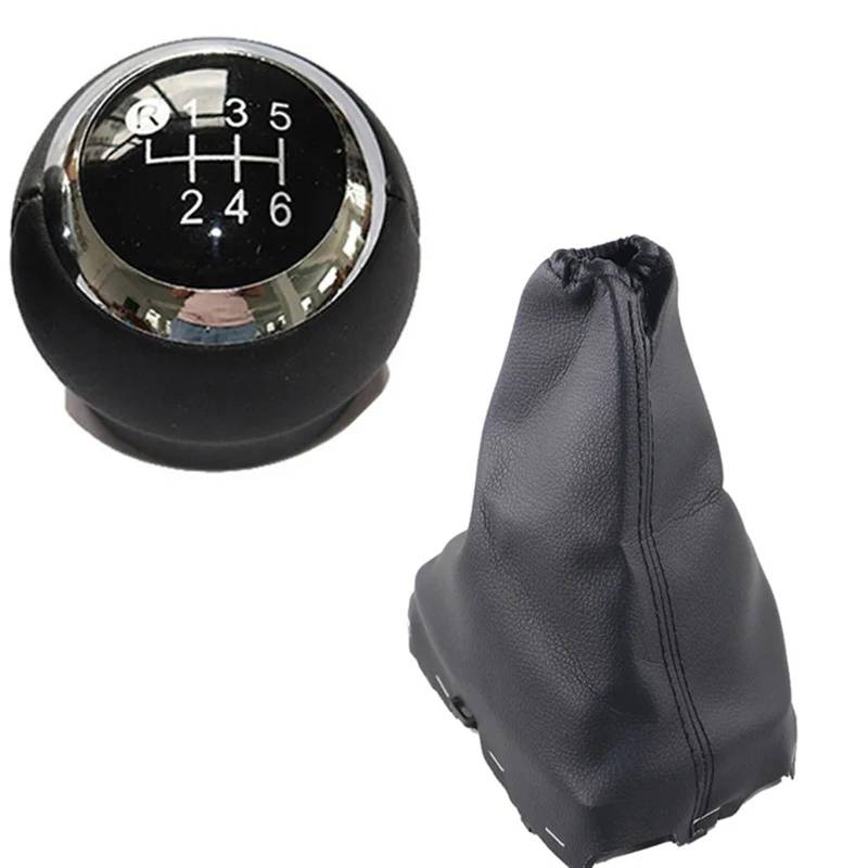 LEZFXDOX Schaltknaufabdeckung Für Toyota Für Corolla E18 E180 2013-2018/Schalthebel Schaltknauf Getriebe Schaltknauf Boot Getriebe Griff Auto Schaltknauf Abdeckung(6 Speed Black) von LEZFXDOX