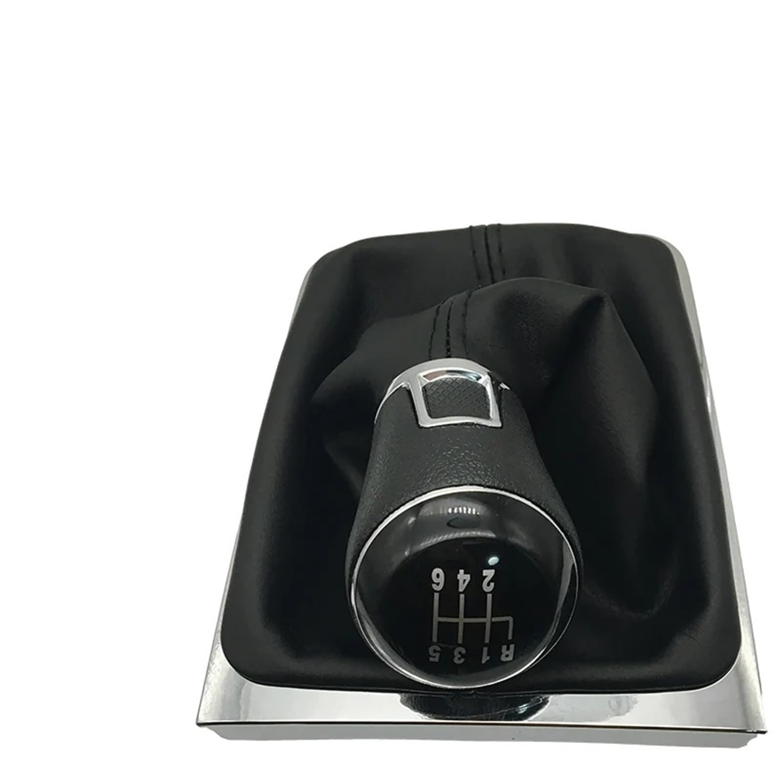LEZFXDOX Schaltknaufabdeckung Für VW Für Passat B7 CC 2011-2015 / 12mm 5 6 Gang Auto Schaltknauf Mit Gangschaltung Halsbänder Boot Abdeckung Auto Schaltknauf Abdeckung(6 Speed) von LEZFXDOX