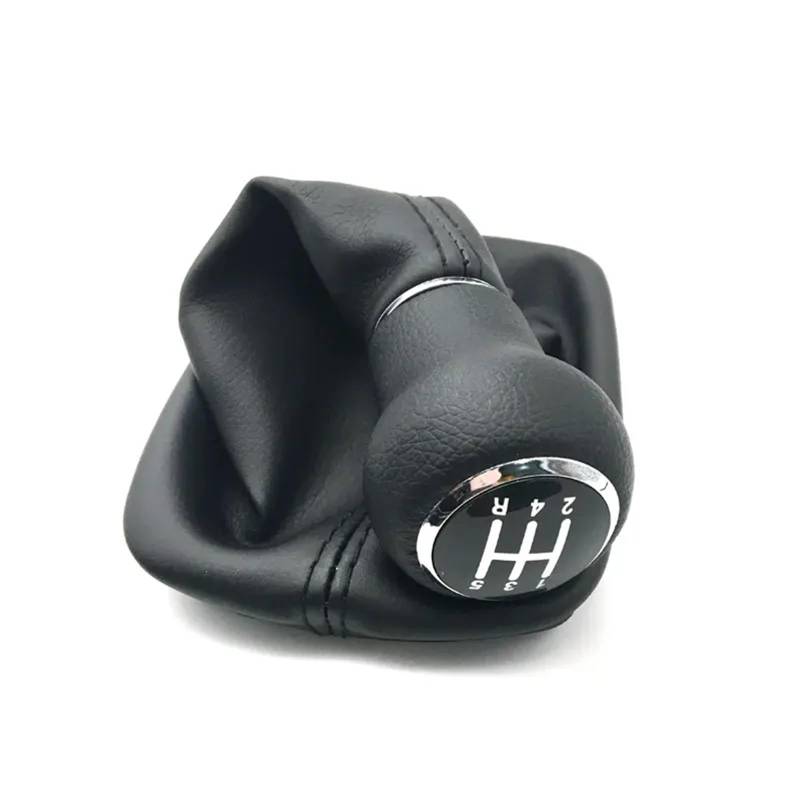 Schaltknaufabdeckung Für A6 C5 1997-2005/5 Gang 6 Gang Auto Schaltknauf Mit Pu Leder Boot Auto Schaltknauf Abdeckung(12345R) von LEZFXDOX