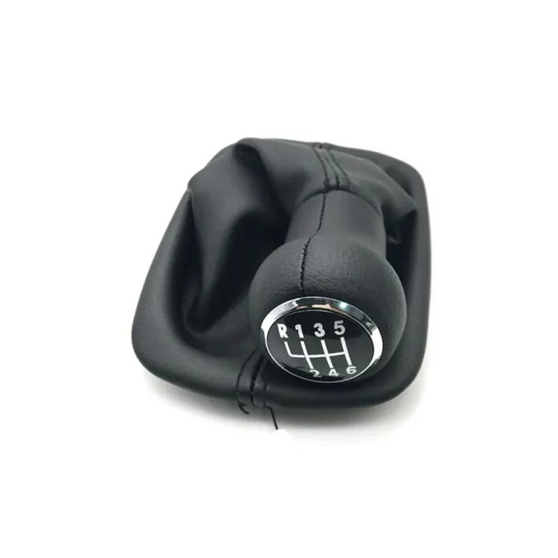 Schaltknaufabdeckung Für A6 C5 1997-2005/5 Gang 6 Gang Auto Schaltknauf Mit Pu Leder Boot Auto Schaltknauf Abdeckung(6 Speed) von LEZFXDOX
