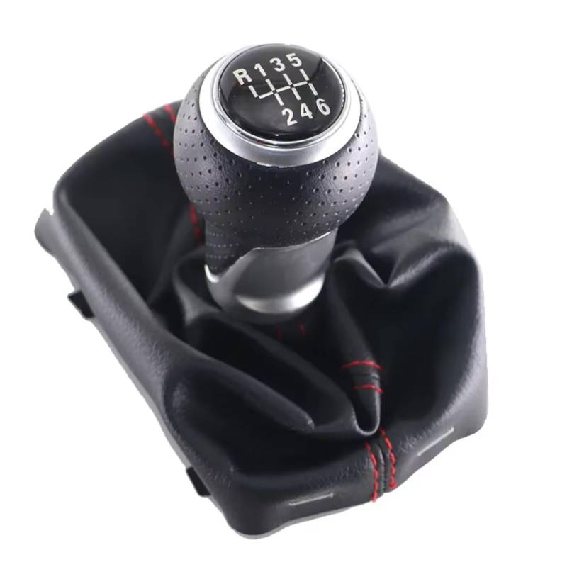 schaltknüppel Für A3 S3 8L 2001-2003 Getriebe Griff Schalthebel 6 Geschwindigkeit Getriebe Stick Schaltknauf schaltknopf(R123456 Type 2) von LEZFXDOX