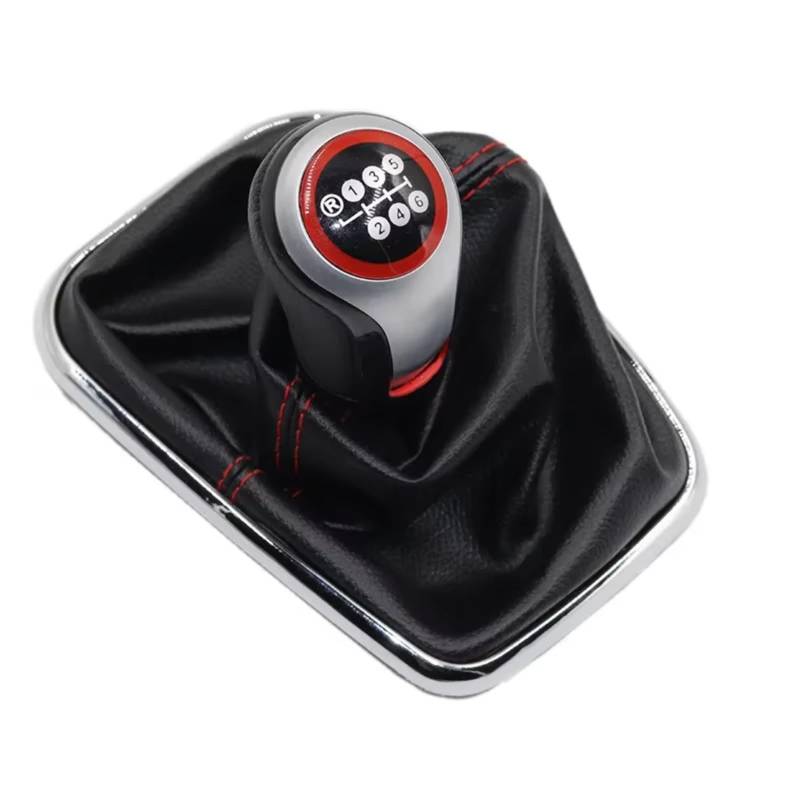 schaltknüppel Für Golf 4 IV MK4 Für GTI R32 Für Bora Für Jetta Getriebe Griff Hebel 12MM Getriebe Stick Schaltknauf schaltknopf(R123456 Speed Type 2) von LEZFXDOX