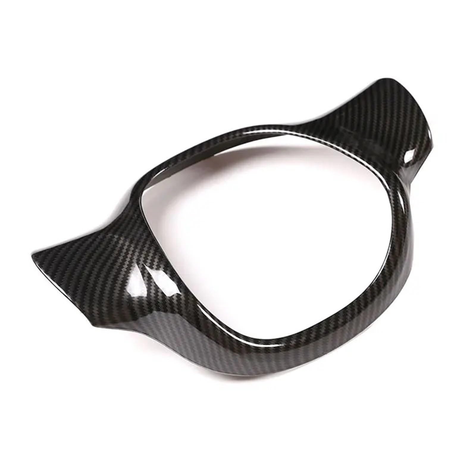 LFDTO Auto-Styling ABS Carbon Fiber Texture Lenkrad Abdeckung Rahmen Trim Abdeckung Fit for Mercedes Benz Smart 451 2009-2015 von LFDTO