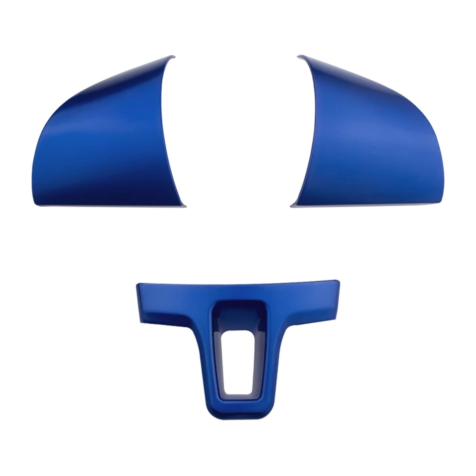 LFDTO Chrom Auto Lenkrad Dekoration Aufkleber Trim Abdeckung Fit for Volkswagen Fit for VW Tiguan 2010-2015 Fit for Touran Fit for Passat 2011-2015 Zubehör (Color : Blue) von LFDTO