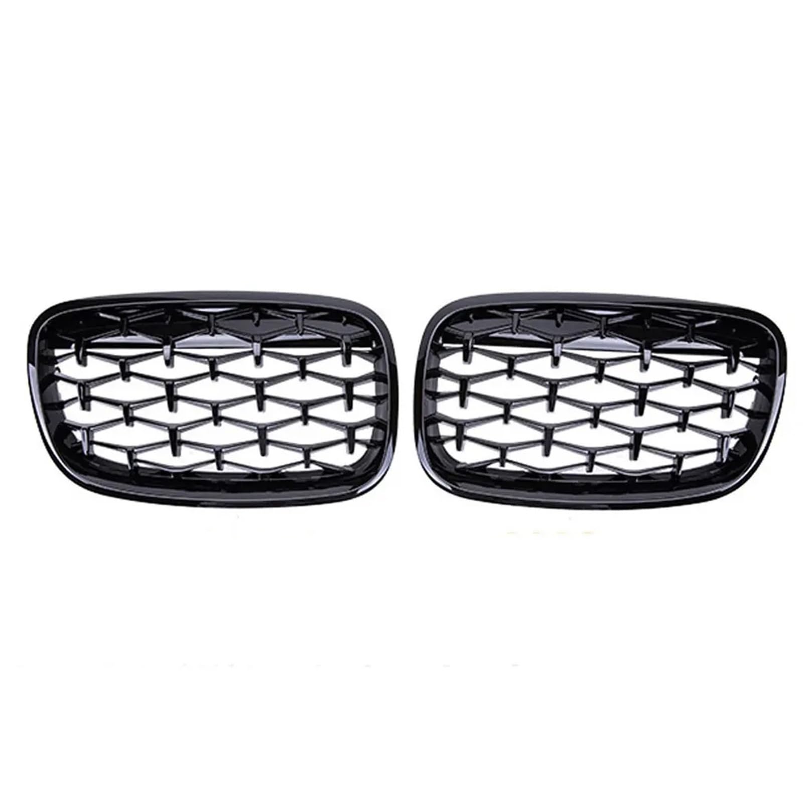LFDTO Diamond Chrome Grille Niere Frontstoßstange Facelift Grill Innenabdeckung Passend for BMW X5 X6 E70 E71 2008 2009 2010 2011 2012 2013 2014 (Size : Black) von LFDTO