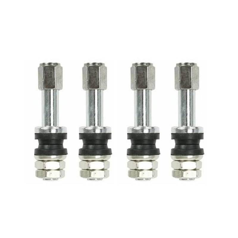4 Stück Edelstahl TR48E Bolt-in Auto Tubeless Rad Reifen Ventilschaft Staubkappe Abdeckung for Motorräder Roller Moped Fahrradfelgen Ersatzteile von LFJbdO
