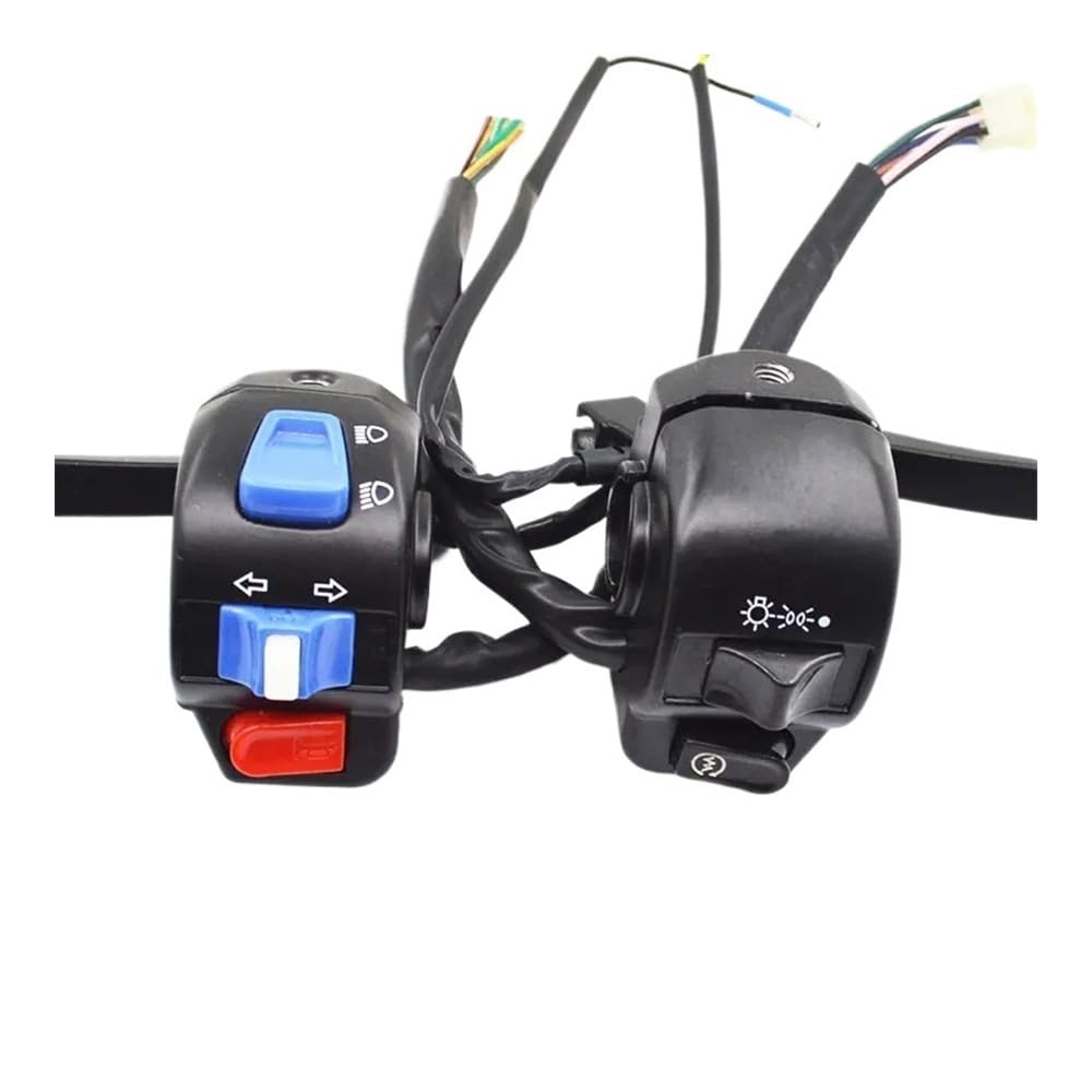 Motorrad 7/8'' 22mm Lenkerschalter Assy Montage Horn Starten Scheinwerfer Dimmer Blinker Taste for KYMCO 50cc Zubehör(Right and Left) von LFJbdO