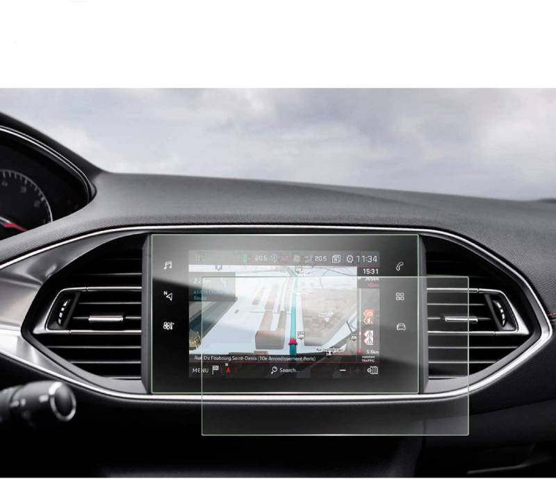 LFOTPP [2 Stück] Peugeot 308 SW GT 9,7 Zoll Navigation Schutzfolie Transparenter PET Folie von LFOTPP