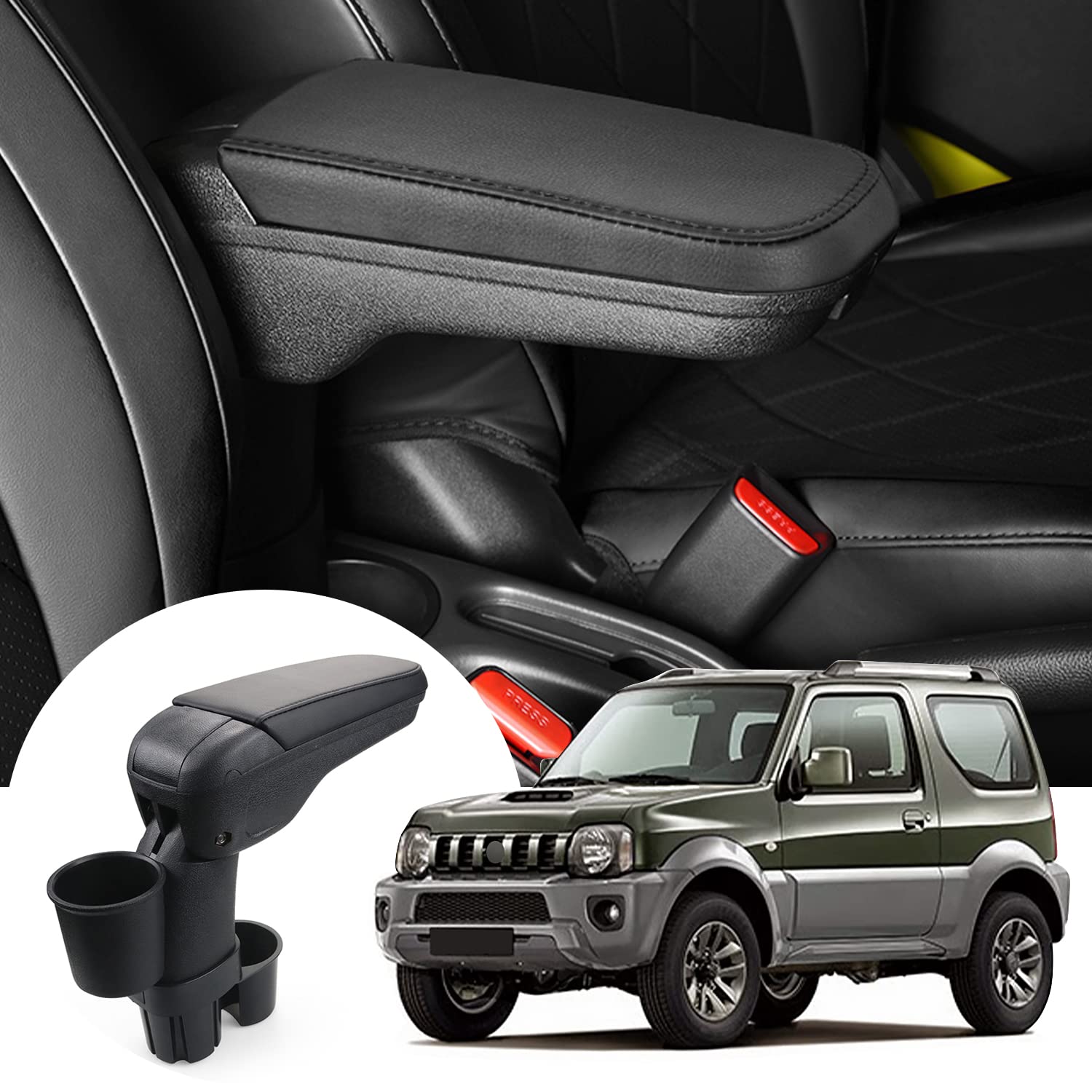 LFOTPP Armlehne Mittelarmlehne mit Getränkehalter für Jimny JB23 JB33 1998-2018 LFOTPP Armlehne Mittelarmlehne mit Getränkehalter für Jimny JB23 JB33 1998-2018 von LFOTPP