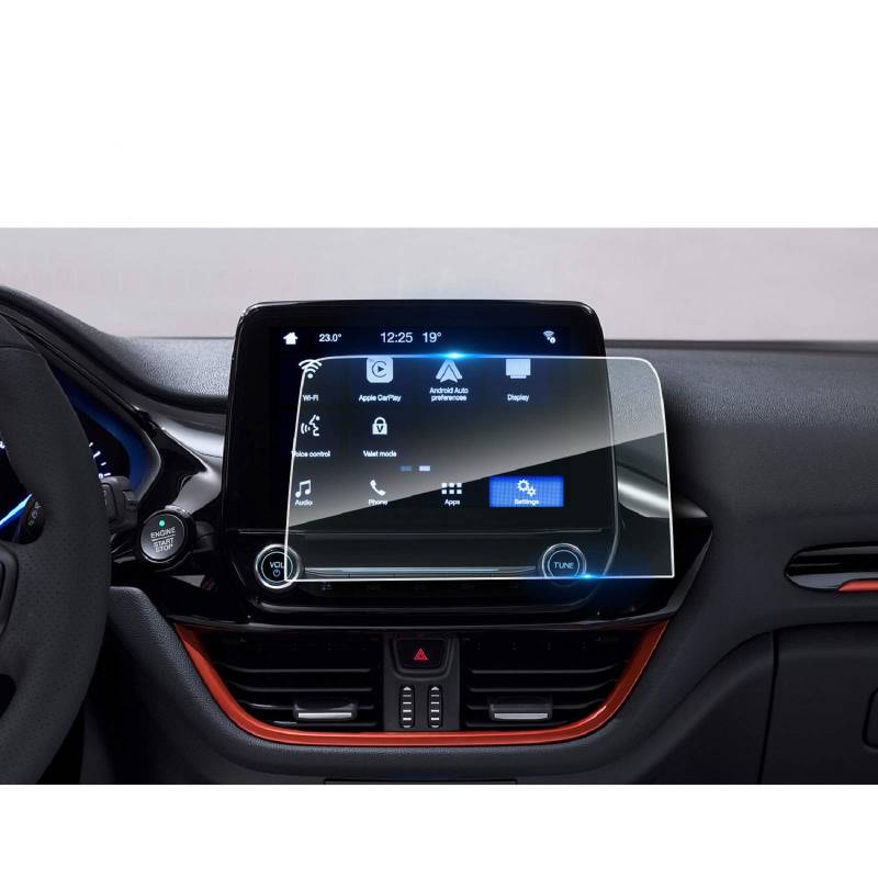 LFOTPP Ford Fiesta ST 8 Zoll Navigation Schutzfolie - Anti-Fingerprint Tempered Glas 9H Kratzfest Anti-Fingerprint Displayschutzfolie GPS Navi Folie von LFOTPP