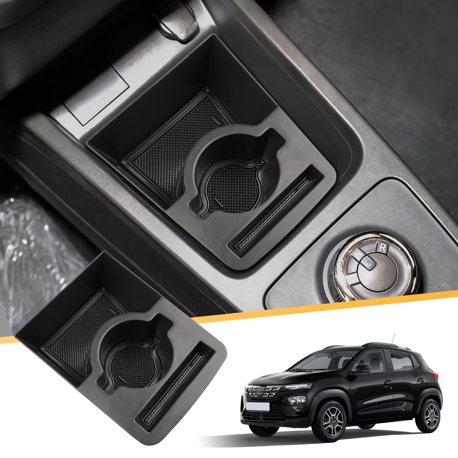 LFOTPP Kompatibel mit Dacia Spring Electric EV Auto Getränkehalter Aufbewahrungsbox Handschuhfach, Mittelkonsole Becherhalter Organizer Tray Veranstalter, Dacia Spring Zubehör LFOTPP Kompatibel mit Dacia Spring Electric EV Auto Getränkehalter Aufbewahrungsbox Handschuhfach, Mittelkonsole Becherhalter Organizer Tray Veranstalter, Dacia Spring Zubehör von LFOTPP