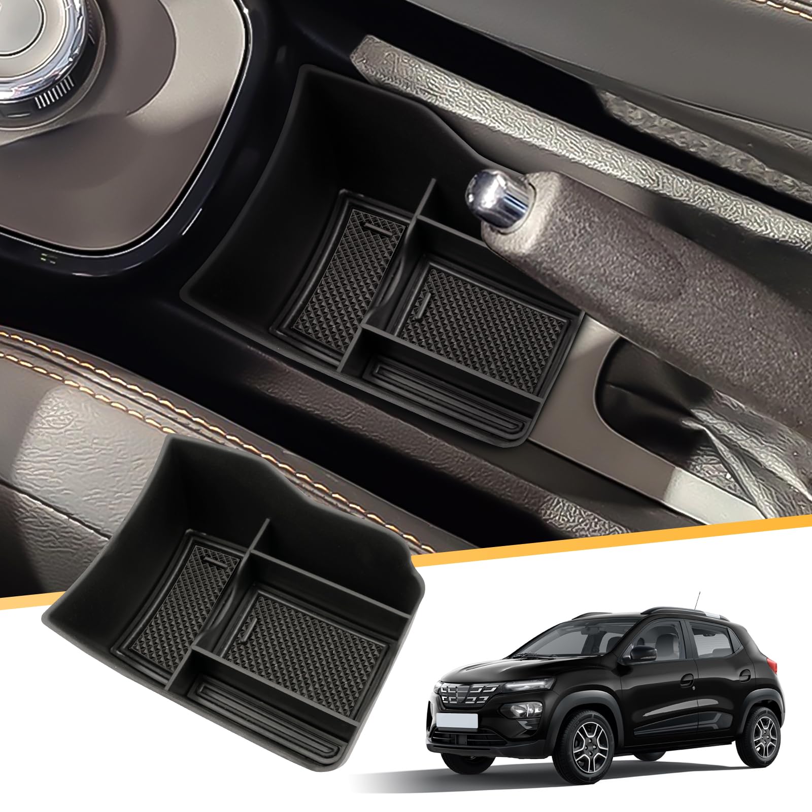 LFOTPP Mittelkonsole Aufbewahrungsbox Für Dacia Spring Electric EV, Vor der Handbremse Mittelarmlehne Organizer Storage Box Innen, Dacia Spring Zubehör LFOTPP Mittelkonsole Aufbewahrungsbox Für Dacia Spring Electric EV, Vor der Handbremse Mittelarmlehne Organizer Storage Box Innen, Dacia Spring Zubehör von LFOTPP