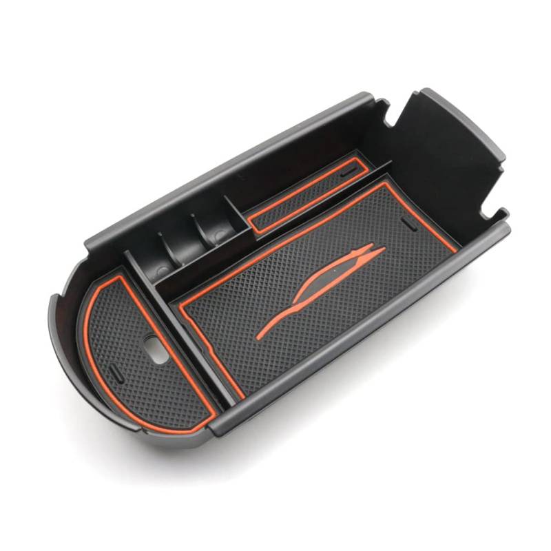 LFOTPP Mittelkonsole Aufbewahrungsbox für C-HR, CHR Armlehne Organizer Mittelarmlehne Handschuhfach, Tray Storage Box Auto Zubehör (Orange) von LFOTPP