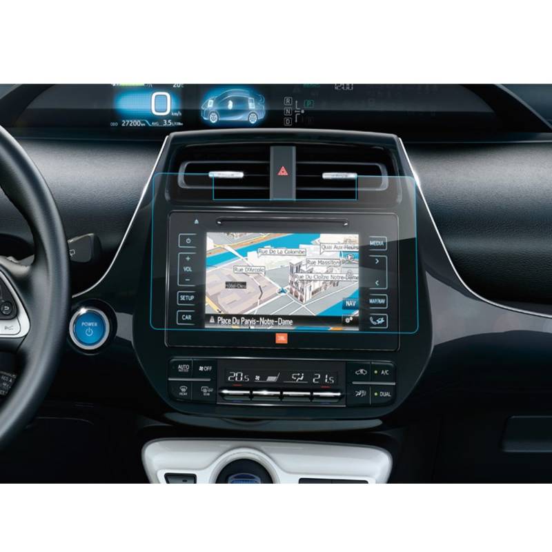 LFOTPP Toyota Prius Navigation Schutzfolie - 9H Kratzfest Anti-Fingerprint Panzerglas Displayschutzfolie GPS Navi Folie von LFOTPP