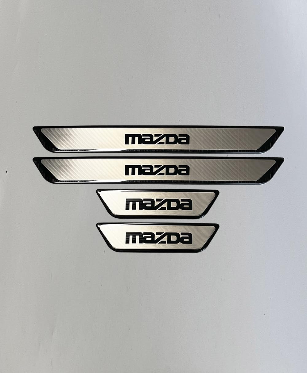 4 Stück Edelstahl Einstiegsleisten für Mazda CX-70 PHEV 2025, Edelstahl Material Autotürschwellenleiste Schwellerleisten Auto Zubehör 4 Stück Edelstahl Einstiegsleisten für Mazda CX-70 PHEV 2025, Edelstahl Material Autotürschwellenleiste Schwellerleisten Auto Zubehör von LFUPING