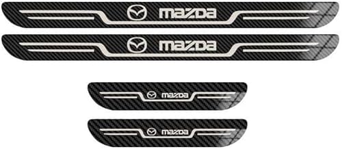 LFUPING 4 Stück Edelstahl Einstiegsleisten für Mazda CX-80 2024, Edelstahl Material Autotürschwellenleiste Schwellerleisten Auto Zubehör von LFUPING