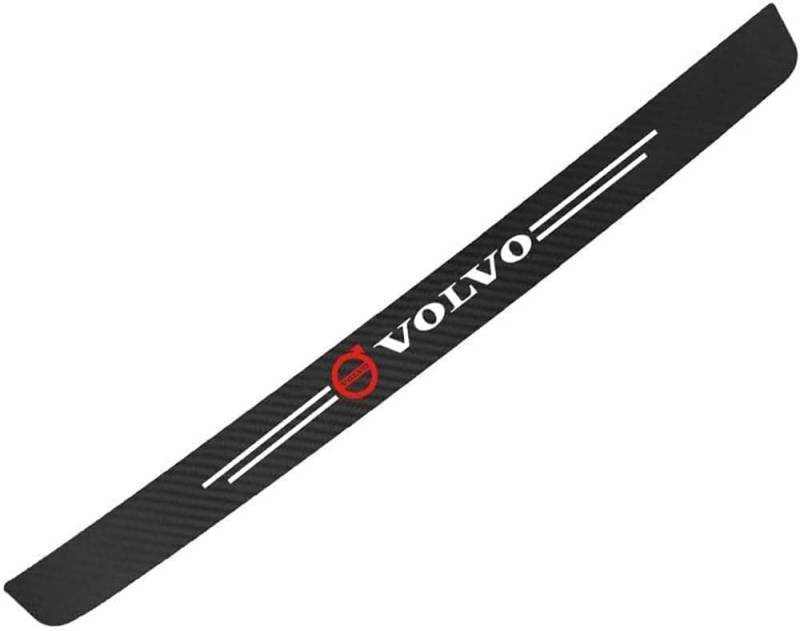 1 Stück Auto Stoßstangenschutz Lackschutzfolie für Volvo C30 C40 C70 EX30 S40 S60 S80 S90 XC40 XC60 XC70 XC90 Rdesign, Kratzfeste Kohlefaser, Kofferraumschweller,dekoratives Styling-Zubehör von LFUPING