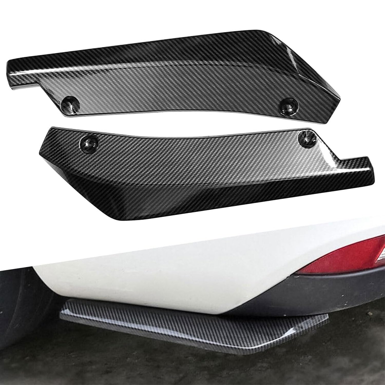 LGDONGFC 2 Stück Auto Heckspoiler für Mercedes Benz C-Class Coupe C205 2018-2021 2022 2023, Wrap Angle Spoiler Auto Heckstoßstange Lip Spoiler Lippe Heckstoßstangenschutz Zubehör,Carbon Fiber LGDONGFC 2 Stück Auto Heckspoiler für Mercedes Benz C-Class Coupe C205 2018-2021 2022 2023, Wrap Angle Spoiler Auto Heckstoßstange Lip Spoiler Lippe Heckstoßstangenschutz Zubehör,Carbon Fiber von LGDONGFC