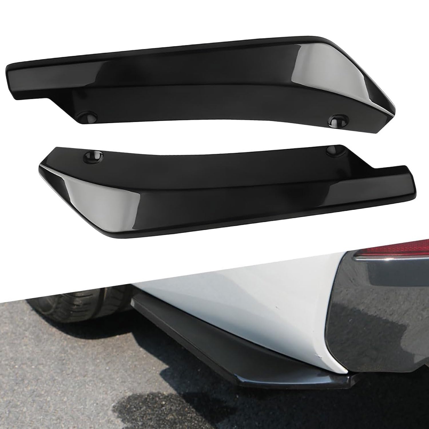 LGDONGFC 2 Stück Auto Heckspoiler für Mercedes Benz E-Class W214 2023 2024 2025 2026, Wrap Angle Spoiler Auto Heckstoßstange Lip Spoiler Lippe Heckstoßstangenschutz Zubehör,Black LGDONGFC 2 Stück Auto Heckspoiler für Mercedes Benz E-Class W214 2023 2024 2025 2026, Wrap Angle Spoiler Auto Heckstoßstange Lip Spoiler Lippe Heckstoßstangenschutz Zubehör,Black von LGDONGFC