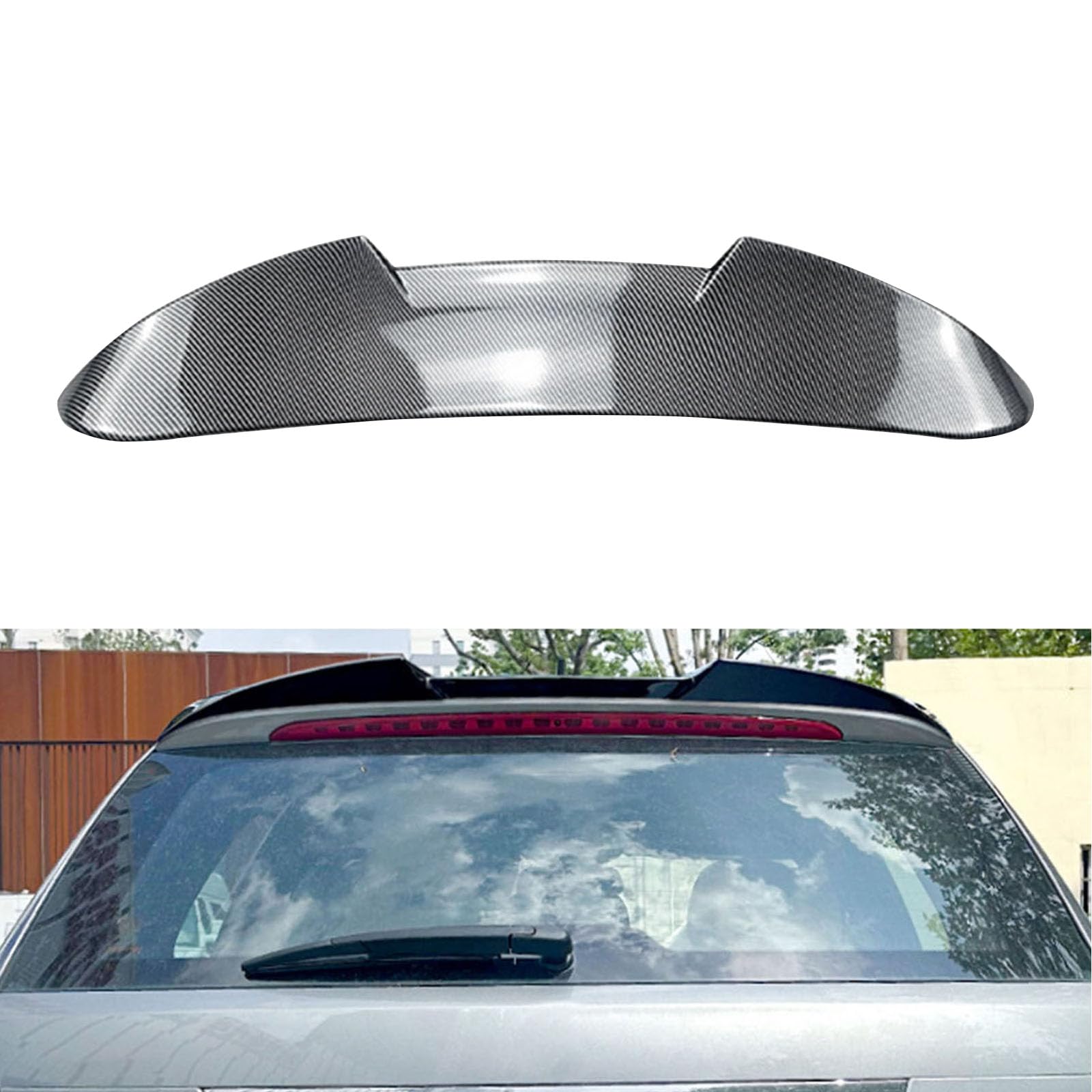 Auto Heckspoiler, Auto Heckflügel Kratzfeste Styling Nachrüsten Zubehör, Kompatibel mit Benz C-Class S204 Wagon 2008-2014, Carbon Fiber Look Auto Heckspoiler, Auto Heckflügel Kratzfeste Styling Nachrüsten Zubehör, Kompatibel mit Benz C-Class S204 Wagon 2008-2014, Carbon Fiber Look von LGPBHSH