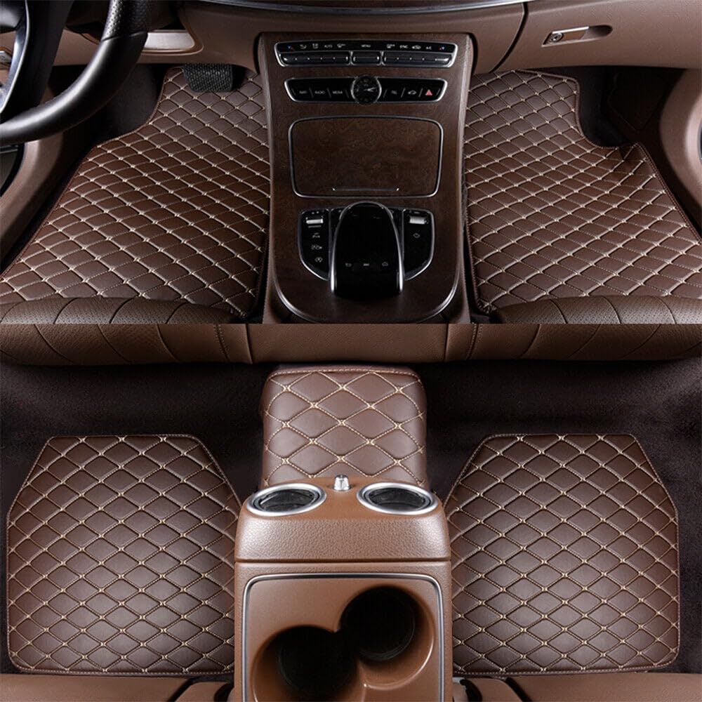 5 Stück Leder Auto Fußmatten für BMW 7 Series E65 E66 E67 E68 F01 F02 F03 F04, Wasserdicht Anti-Rutsch Teppich Matten Vorne Hinten Schutz Bodenmatten,B Brown 5 Stück Leder Auto Fußmatten für BMW 7 Series E65 E66 E67 E68 F01 F02 F03 F04, Wasserdicht Anti-Rutsch Teppich Matten Vorne Hinten Schutz Bodenmatten,B Brown von LGTT